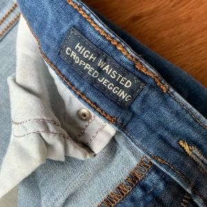 Used high waisted crop jeans